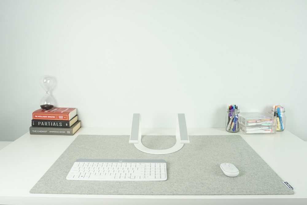 Desk Pad Made of Wool Felt Desk Mat for Office and Home Office